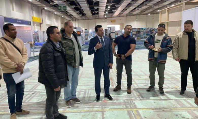 وزير الشباب والرياضة يتفقد الاستعدادات النهائية لافتتاح معرض sports expo 1 download 7 جريدة مؤسسة ايجي تايمز
