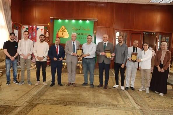 رئيس جامعة المنوفية يكرم فريق كلية الهندسة (MRT) 1 480463698 4007783866108927 5060820021767701498 n جريدة مؤسسة ايجي تايمز