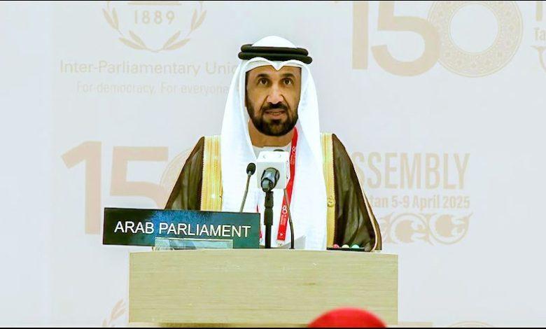 رئيس البرلمان العربي: آية محاولات للالتفاف على حل إقامة الدولة الفلسطينية المستقلة مصيرها الفشل 1 489565898 9259581387483468 3847951818933372163 n جريدة مؤسسة ايجي تايمز