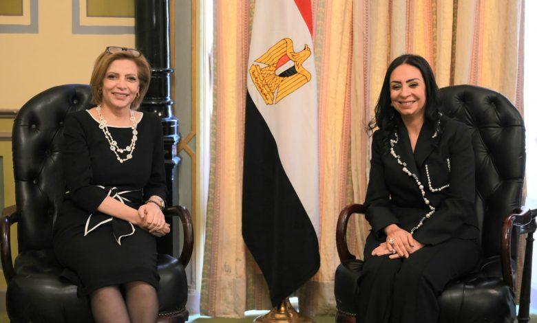 وزيرة التضامن الاجتماعي تلتقي المديرة الإقليمية للتنمية البشرية بمنطقة الشرق الأوسط وشمال إفريقيا بالبنك الدولي 1 495606057 1225155566321528 3399875573374825001 n جريدة مؤسسة ايجي تايمز