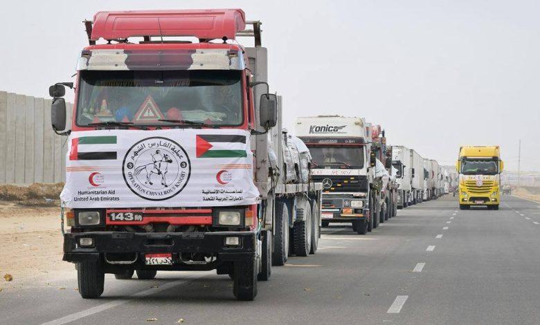 الجهود الدبلوماسية الإماراتية تثمر بإدخال أول شحنة مساعدات إنسانية إلى غزة بعد أكثر من 80 يوماً من الانقطاع 1 499958907 4226488444300378 5411862896933887779 n جريدة مؤسسة ايجي تايمز