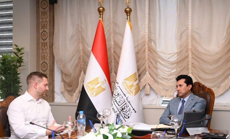 وزير الشباب والرياضة يبحث مع مسؤولي شركة ألمانية سُبل تسويق المعسكرات الرياضية بمدينة شرم الشيخ 1 506339722 1252213593615725 113239218788539483 n جريدة مؤسسة ايجي تايمز