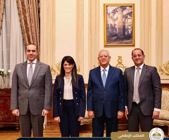 رئيس مجلس النواب يستقبل وزراء الشئون النيابية والتخطيط والمالية عقب جلسة المناقشات 1 509359709 1258454786324939 2364480112177768668 n جريدة مؤسسة ايجي تايمز