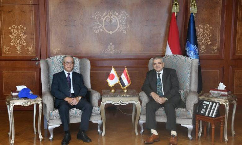 الفريق أسامة ربيع يلتقي السفير الياباني لبحث مستجدات التعاون في مجالات التدريب والتسويق 1 512 1 جريدة مؤسسة ايجي تايمز
