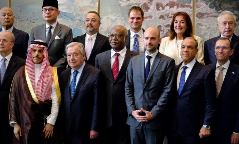 وزير الخارجية والهجرة يشارك في المؤتمر الدولي رفيع المستوى للتسوية السلمية لقضية فلسطين وتنفيذ حل الدولتين 1 524371221 1295210042649413 3816121364822472416 n جريدة مؤسسة ايجي تايمز