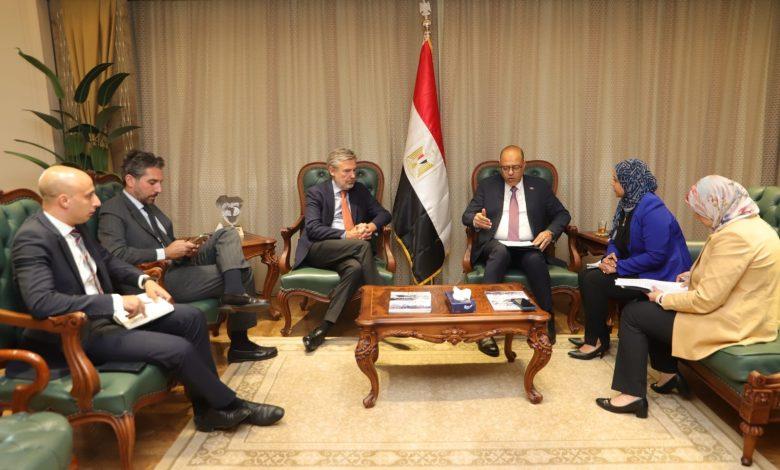 وزير العمل يلتقي السفير الإيطالي بالقاهرة ميكيلي كواروني بمقر الوزارة بالعاصمة الإدارية 1 548200186 1339633571540393 617318260150122900 n جريدة مؤسسة ايجي تايمز