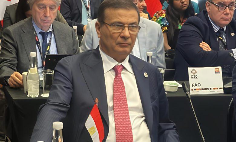 وزير الزراعة يشارك في جلسة اعتماد الإعلان الوزاري للأمن الغذائي ضمن اجتماعات مجموعة العشرين في جنوب أفريقيا 1 Doc P 811646 638660350455809272 جريدة مؤسسة ايجي تايمز