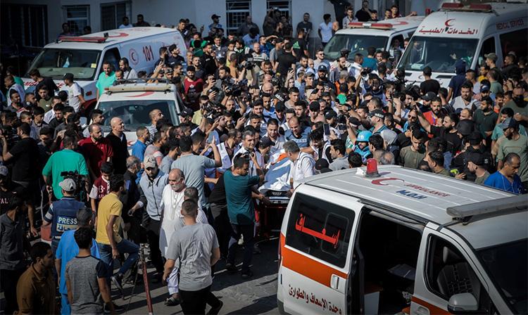 صحة غزة: 800 ألف مواطن في مدينة غزة يواجهون ظروفًا كارثية والإشغال 250% 1 hospitals in gaza at breaking point جريدة مؤسسة ايجي تايمز
