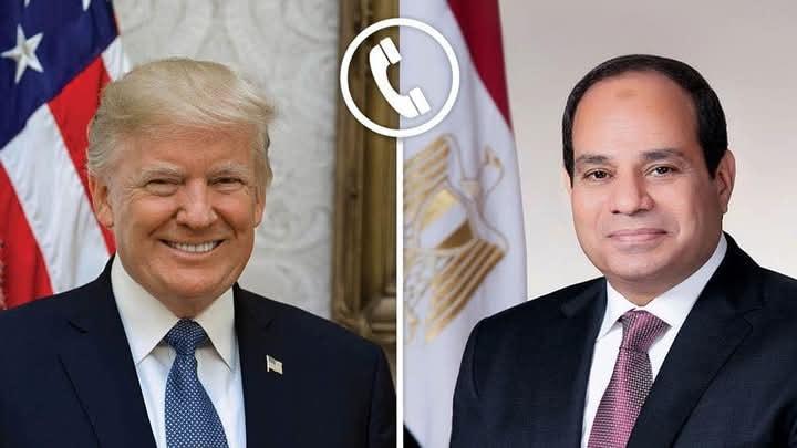 الرئيس السيسي يجرى اتصالاً هاتفيًا بالرئيس دونالد ترامب رئيس الولايات المتحدة الأمريكية 1 560634871 25331700516436805 5974957672760657204 n جريدة مؤسسة ايجي تايمز
