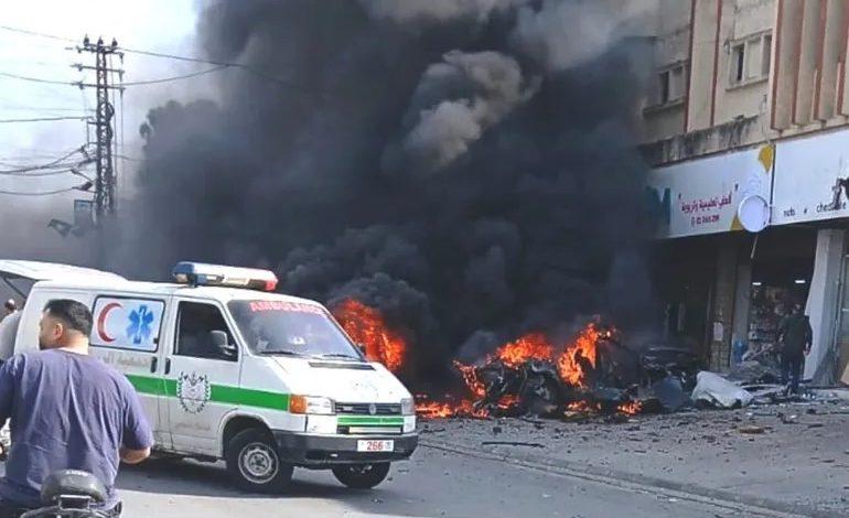 إعلام: مصابون جراء استهداف الاحتلال سيارة في مدينة بنت جبيل جنوبي لبنان 1 7 جريدة مؤسسة ايجي تايمز