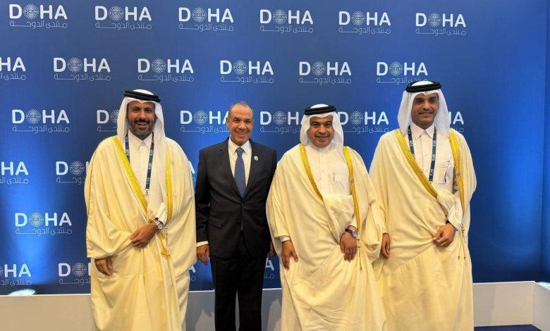 وزير الخارجية يلتقي وزراء المالية والتجارة والصناعة والمواصلات في دولة قطر 1 197 4 جريدة مؤسسة ايجي تايمز