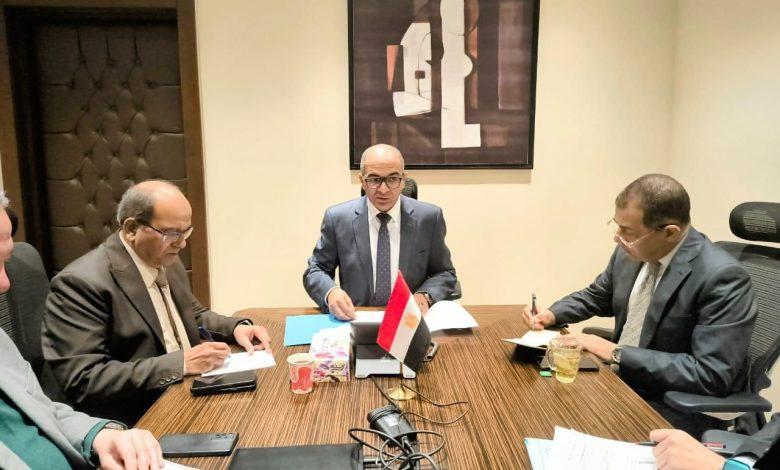 نائب وزير الإسكان يعقد اجتماعًا لمتابعة الاحتياجات من الطلمبات لشركات مياه الشرب والصرف الصحي 1 598952640 1424969479673468 8817373597886755285 n جريدة مؤسسة ايجي تايمز