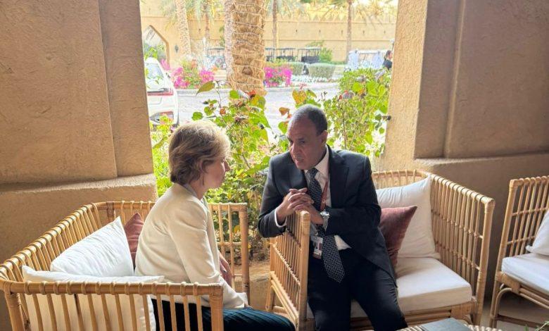 وزير الخارجية يلتقي مع مستشارة الرئيس الفرنسي لشئون الشرق الأوسط 1 600127888 1425027329667683 234910241688490274 n جريدة مؤسسة ايجي تايمز