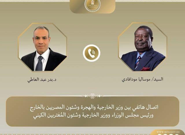 اتصال هاتفي بين وزير الخارجية ونظيره الكيني 1 623653968 1467675582069524 781413597650605260 n جريدة مؤسسة ايجي تايمز