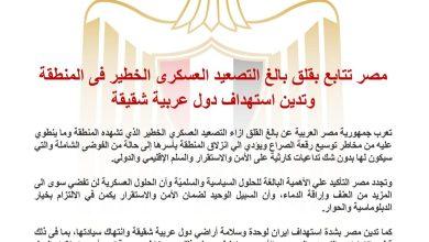 مصر تتابع بقلق بالغ التصعيد العسكري الخطير في المنطقة وتدين استهداف دول عربية شقيقة 46 642760260 1493636619473420 7266962996510647681 n جريدة مؤسسة ايجي تايمز