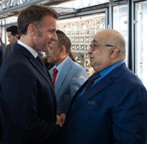 معالي الشيخ الدكتور محمد بن عيسى الجابر يلتقي الرئيس الفرنسي إيمانويل ماكرون في باريس 1 654195946 1651824235991672 2844913565926475468 n جريدة مؤسسة ايجي تايمز